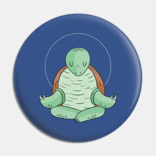 Turtle Yoga Pin