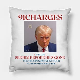 Mug shot Trump "45 to Life" Pillow