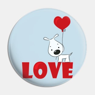 Dog Love Pin