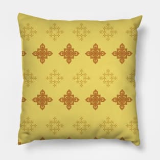 yellow flowers pattern seamless Pillow