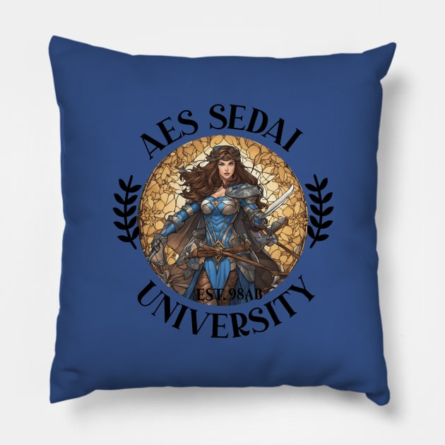 aes sedai school of magic Pillow by whatyouareisbeautiful