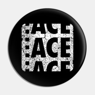 ACE Classic Distressed Rounded (Large Print) Pin