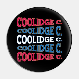 NATIONAL TEXT ART COOLIDGE Pin