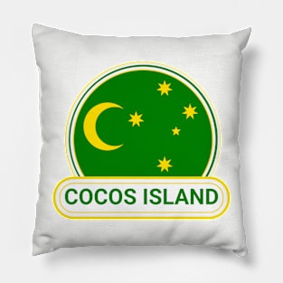 Australia Cocos Island Keeling Islands Country Badge - Cocos Island Flag - Keeling Islands Pillow