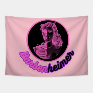 BARBENHEIMER. MEMENTO MORI. PINK. TWO TONE. Tapestry