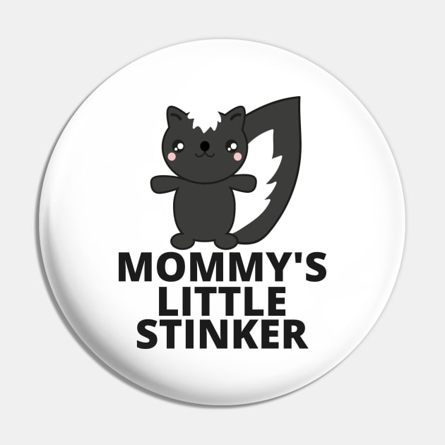 Mommy's Little Stinker with Skunk Pin by Shawn's Domain