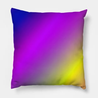 yellow purple blue abstract texture Pillow