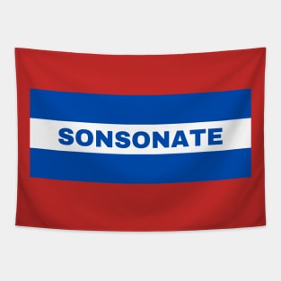 Sonsonate City in El Salvador Flag Colors Tapestry