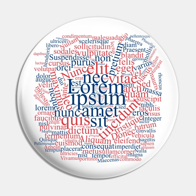 Lorem Ipsum Word Cloud Pin by Warp9