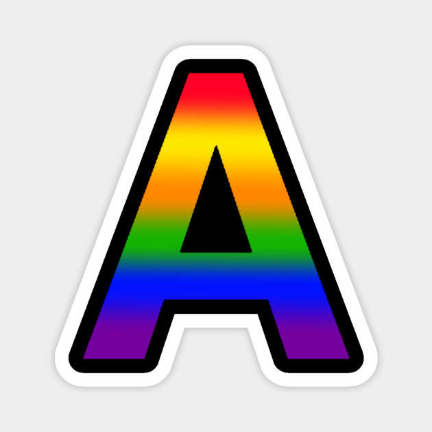 Rainbow Letter A Rainbow Magnet Teepublic