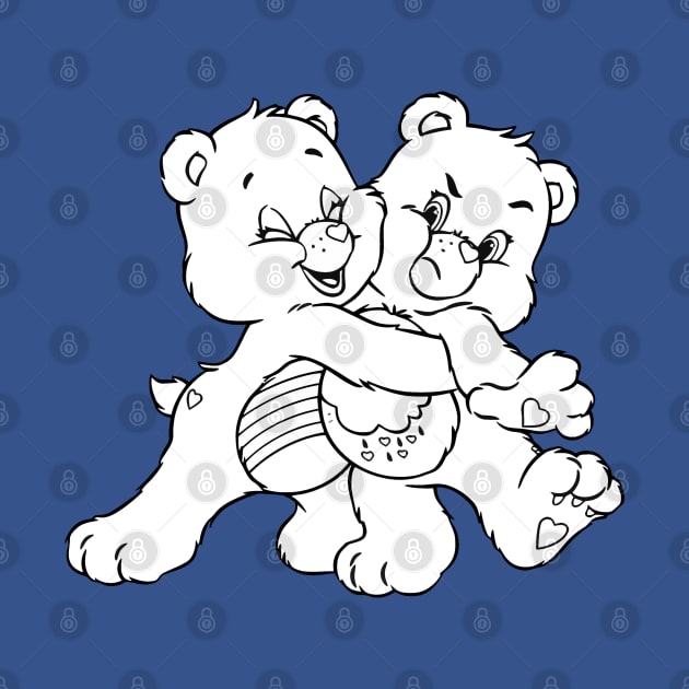 twin bears hugging by SDWTSpodcast