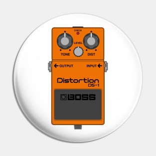 Boss DS-1 Distortion Guitar Effect Pedal Pin