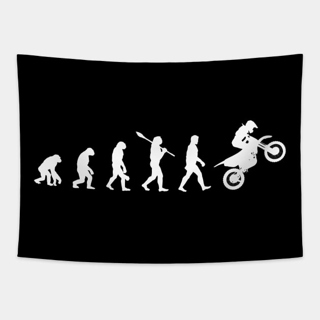 Motocross Evolution - funny gift idea Tapestry by Fanboy04