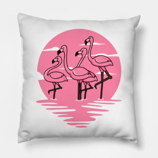 Flamingo Sunset Pillow