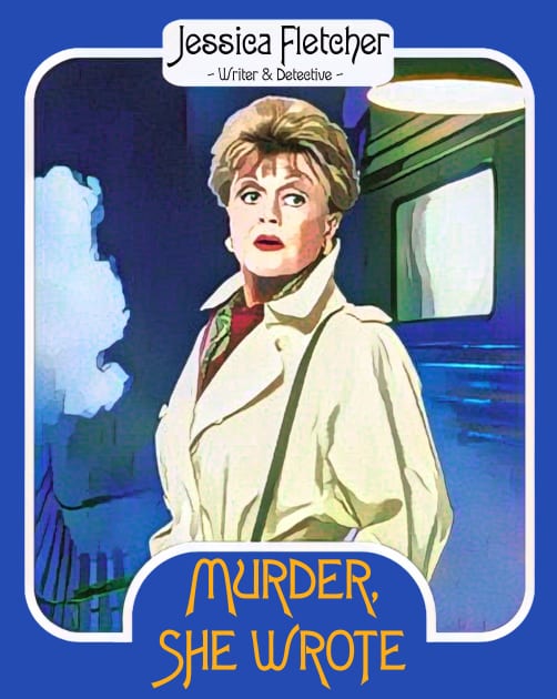 Jessica Fletcher Trading Card ))(( Murder She Wrote Fan Art Kids T-Shirt by darklordpug