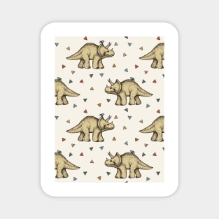 Triceratops & Triangles Magnet