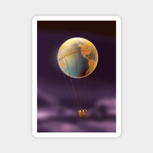 Fantasy Hot Air Balloon Magnet