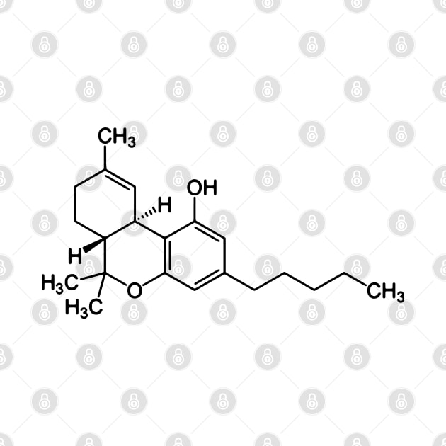 Marijuana molecule by RosaliArt