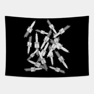 Spark Plug Pattern Tapestry