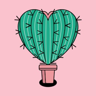 Succulent Heart ( A Pot of a Cactus Heart ) T-Shirt