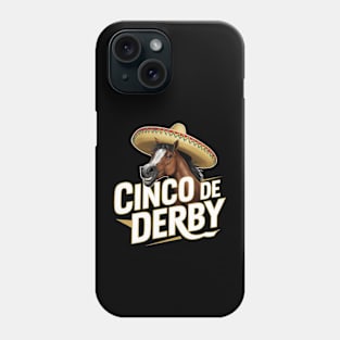 Funny Taco Horse Racing Vintage Cinco De Derby Horse Phone Case