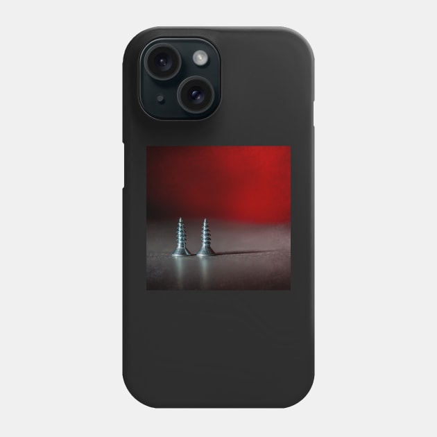 Red Screw Phone Case by Handie