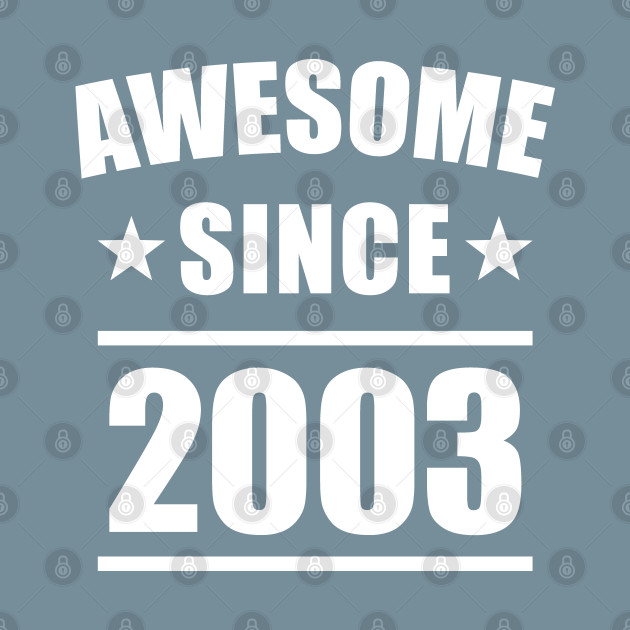 Disover Awesome Since 2003 - Awesome Since 2003 - T-Shirt