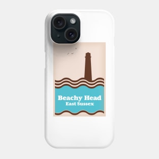 Beachy head East Sussex travel poster Phone Case