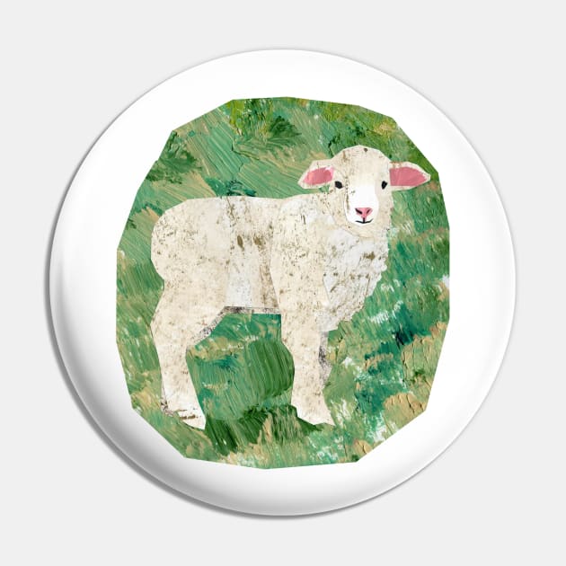 Lamb (with background) Pin by Babban Gaelg