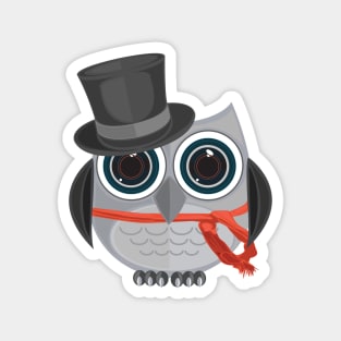 Top Hat Owl Magnet