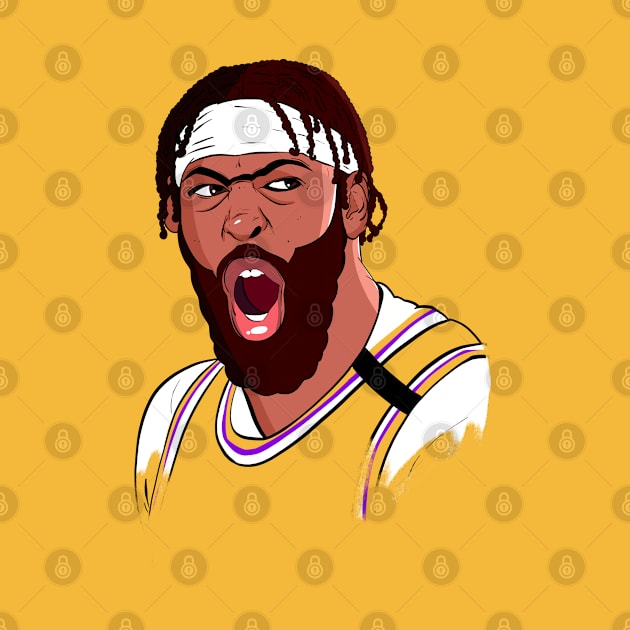 Anthony Davis Los Angeles Lakers by portraiteam