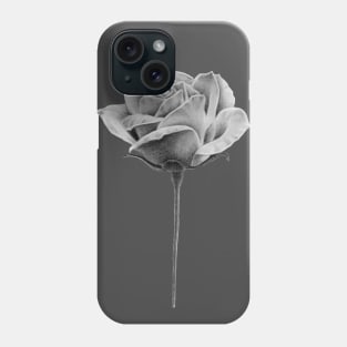 Minimalist rose without thorns drawing Phone Case