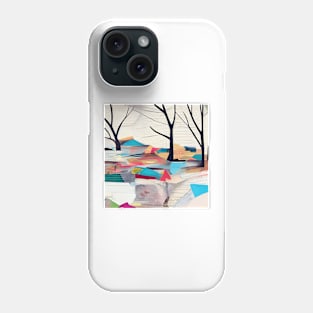 Winter Landscape Collage Phone Case