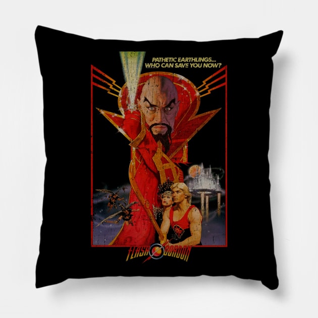 Vintage Flash Gordon Pillow by OniSide