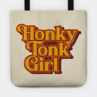 Honky Tonk Girl ))(( Retro Classic Country Music Design Tote