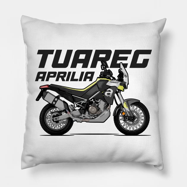 Aprilia Tuareg 660 - Acid Gold Pillow by Tomislav Lozić