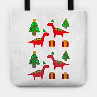 Holiday Dinosaurs Tote