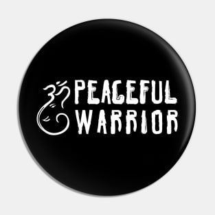 Peaceful Warrior, Vegan Gifts 2023, 2024, Yoga Gifts 2023, 2024, Vegan Christmas Gifts Pin