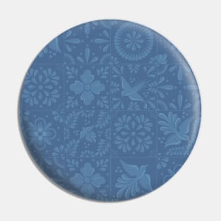 Classy Blue Talavera Tile Pattern by Akbaly Pin