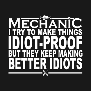 Funny Mechanic Design For Men Dad Car Garage Auto Mechanics T-Shirt