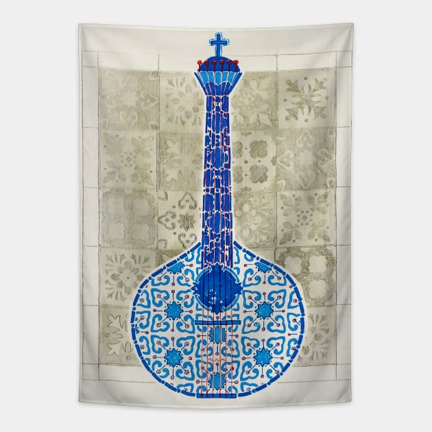 Portuguese Mandolin Tapestry by PortugueseRooster