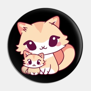 Cute Kawaii Cats Best Mom Ever Pin