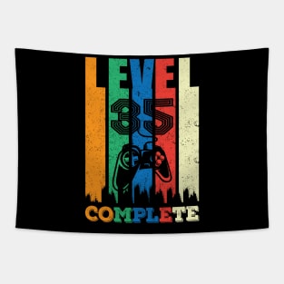 35th Birthday Level 35 Complete Gamer Gift Tapestry