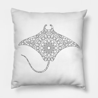 Mandala Manta ray Pillow