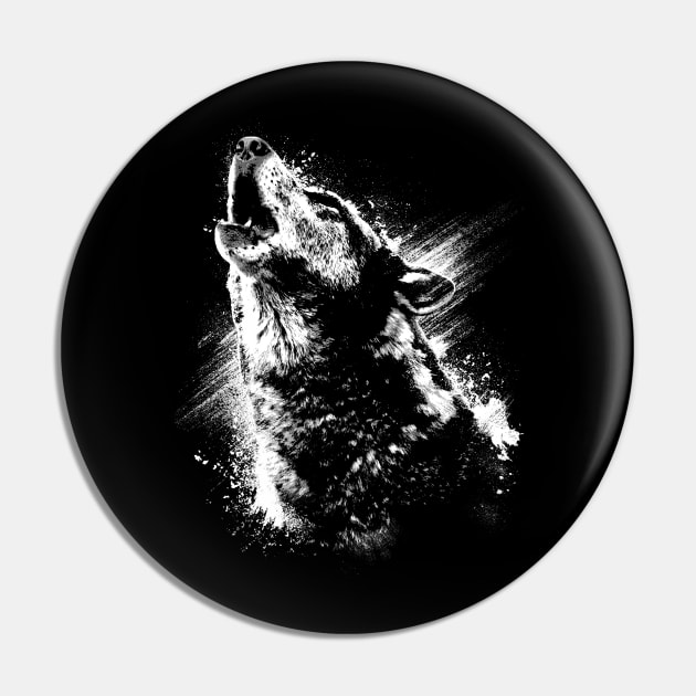 Wolf, Howling wolf, Snow wolf, Full Moon wolf Pin by Radarek_Design