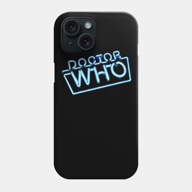 Classic Doctor Who Logo Phone Case by Treherne