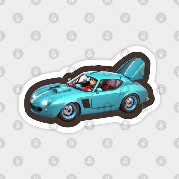 car cartoon Magnet by stylishkhan