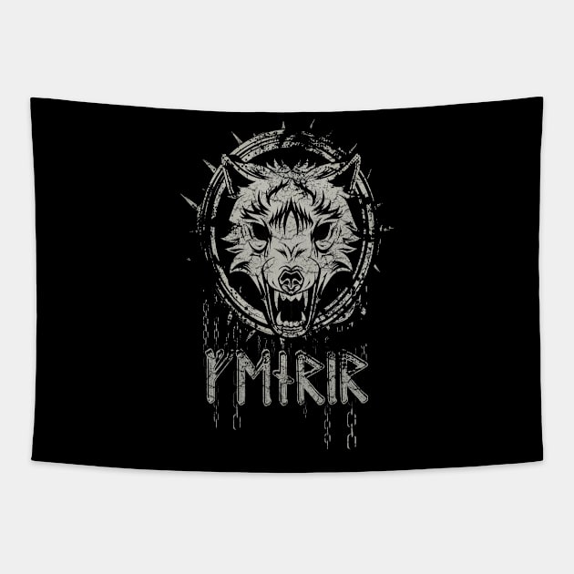 Viking Fenrir Wolf Tapestry by Brothers of the North