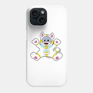 Cat as Astronaut in Costume Phone Case