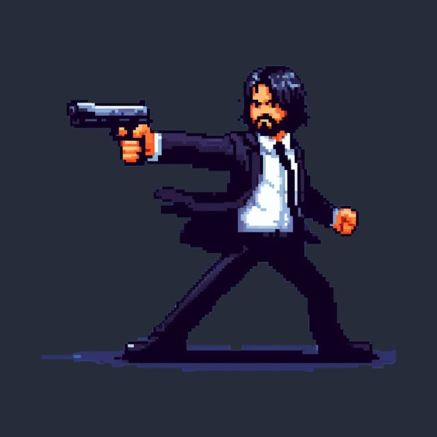 8BIT JOHN WICK by nerd.collect